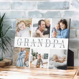 8x10 "Grandpa" Grandchildren Photo Collage Fotoplaat