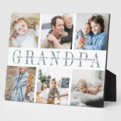 8x10 "Grandpa" Grandchildren Photo Collage Fotoplaat (Zijkant)