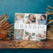 8x10 "Grandpa" Grandchildren Photo Collage Fotoplaat (Zijkant)