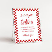 8x10" Handgeschreven Wavy Border Date Night Ideeën Poster