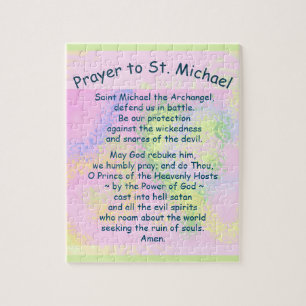 8x10-inch 110-stuk St. Michael's Prayer  Legpuzzel