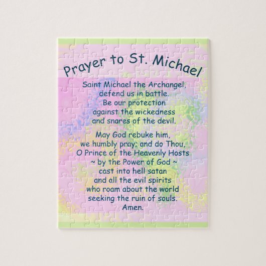 8x10-inch 110-stuk St. Michael's Prayer Legpuzzel (Verticaal)