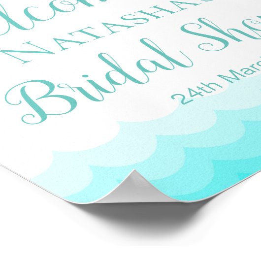 8x10-inch Aangepaste Zeemeermin en Waves Sign. Poster (Hoek)