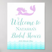 8x10-inch Aangepaste Zeemeermin en Waves Sign. Poster (Voorkant)