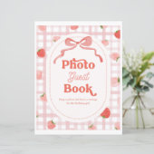 8x10 Inch Berry Foto Gastboek Teken (Staand voorkant)