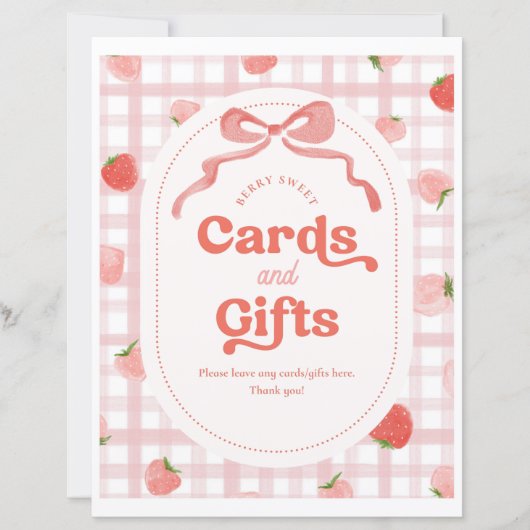 8x10 Inch Berry Kaarten & Geschenken Teken (Voorkant)