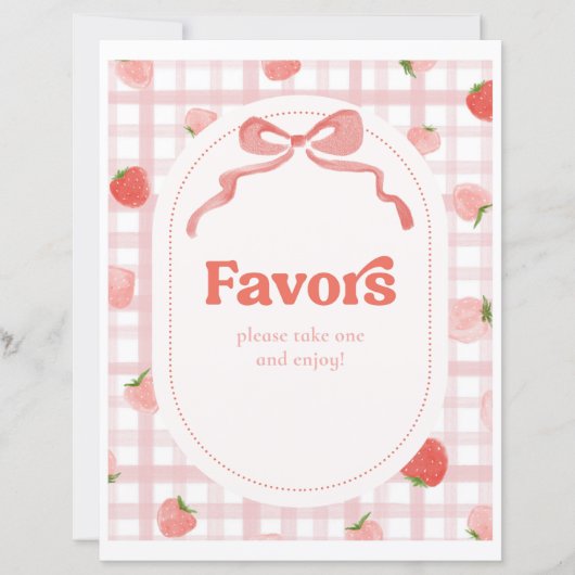 8x10 Inch Berry Party Favorieten Teken (Voorkant)