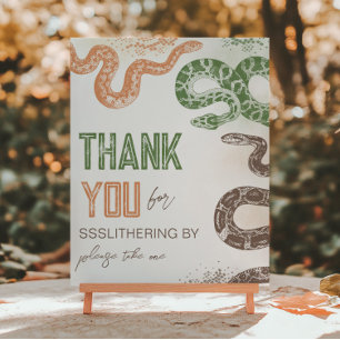 8x10 Inch Bewerkbare Snake Party Voorkeur Teken