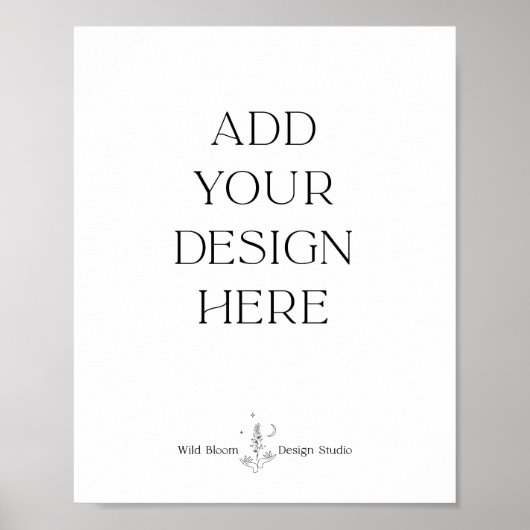 8x10-inch gebarentafdruk | Upload uw ontwerp naar  Poster (Voorkant)