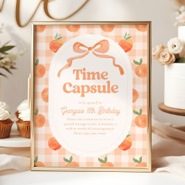 8x10 Inch Peach Time Capsule Sign