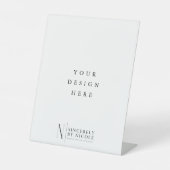 8x10 inch reclamebord met voetstuk (Voorkant)