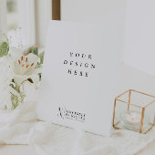 8x10 inch reclamebord met voetstuk