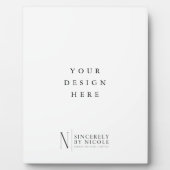 8x10-inch teken met standaard fotoplaat (Voorkant)