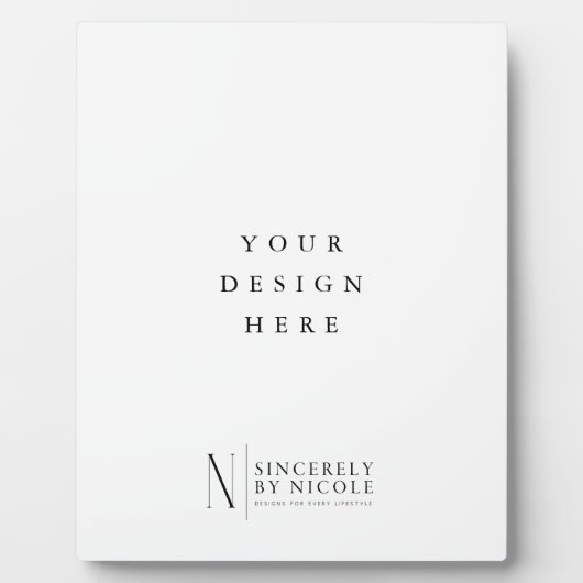 8x10-inch teken met standaard fotoplaat (Voorkant)