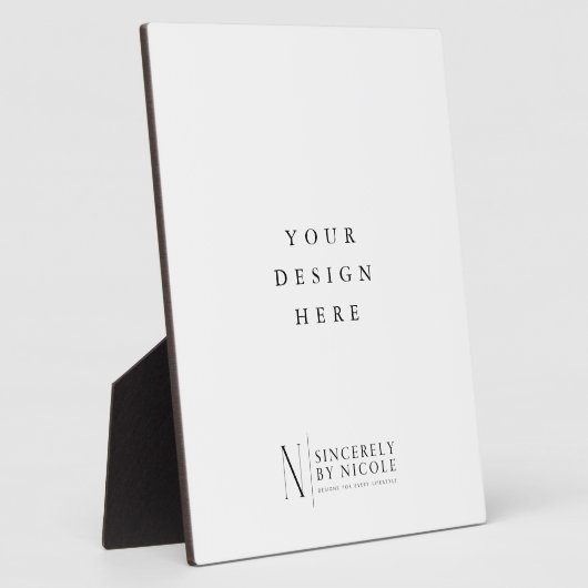 8x10-inch teken met standaard fotoplaat (Zijkant)