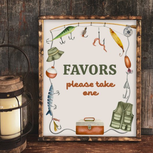 8x10 Inch Vist Favors Sign