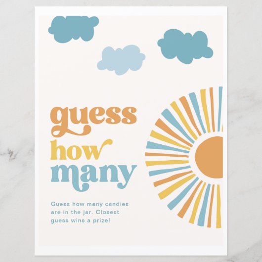 8x10 inch zon raden hoeveel spel teken (Voorkant)