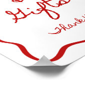 8x10" Kaarten en geschenken teken handgeschreven l Poster (Hoek)