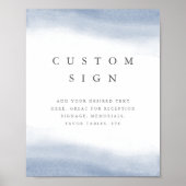 8x10 Kust Waterverf Custom Wedding Sign Poster (Voorkant)