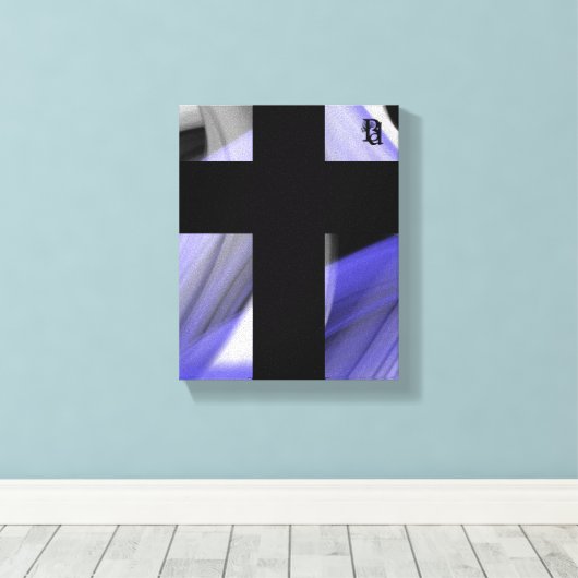 8x10" Lavendel Moon Trend Abstracte Art Violet Canvas Afdruk (Insitu (Houten vloer))