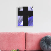 8x10" Lavendel Moon Trend Abstracte Art Violet Canvas Afdruk (Insitu (Woonkamer))