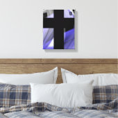 8x10" Lavendel Moon Trend Abstracte Art Violet Canvas Afdruk (Insitu (Slaapkamer))