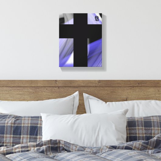 8x10" Lavendel Moon Trend Abstracte Art Violet Canvas Afdruk (Insitu (Slaapkamer))