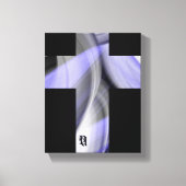 8x10" Lavendel Moon Trend Abstracte Art Violet Canvas Afdruk (Voorkant)