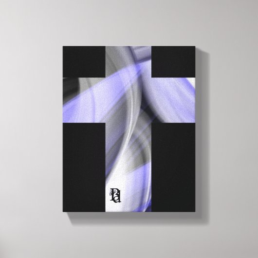 8x10" Lavendel Moon Trend Abstracte Art Violet Canvas Afdruk (Voorkant)