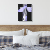 8x10" Lavendel Moon Trend Abstracte Art Violet Canvas Afdruk (Insitu (Slaapkamer))