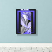 8x10" Lavendel Moon Trend Abstracte Art Violet Canvas Afdruk (Insitu (Houten vloer))