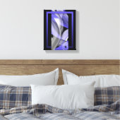 8x10" Lavendel Moon Trend Abstracte Art Violet Canvas Afdruk (Insitu (Slaapkamer))