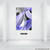 8x10" Lavendel Moon Trend Abstracte Art Violet Canvas Afdruk