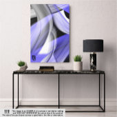 8x10" Lavendel Moon Trend Abstracte Art Violet Canvas Afdruk