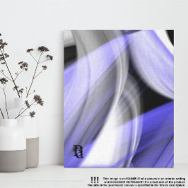 8x10" Lavendel Moon Trend Abstracte Art Violet Canvas Afdruk