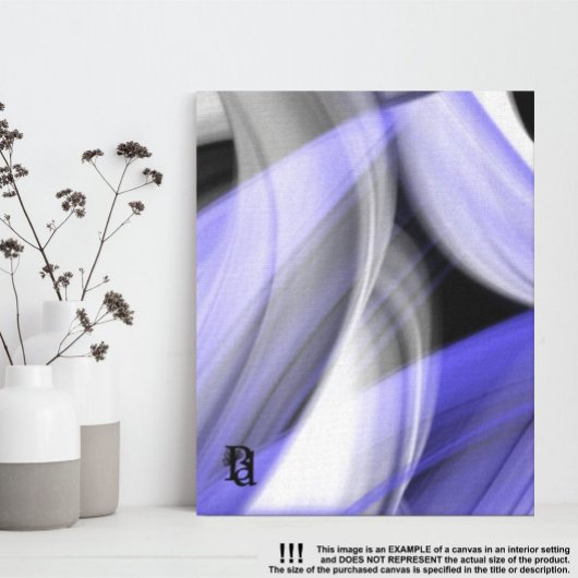 8x10" Lavendel Moon Trend Abstracte Art Violet Canvas Afdruk