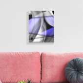 8x10" Lavendel Moon Trend Abstracte Art Violet Canvas Afdruk (Insitu (Woonkamer))