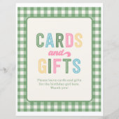 8x10 Meisjes Camping Kaarten en Geschenken Teken