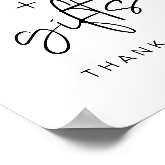 8x10" Moderne Minimalistische Kaarten & Geschenken Poster (Hoek)