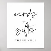 8x10" Moderne Minimalistische Kaarten & Geschenken Poster (Voorkant)