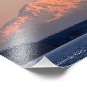 8x10-montage Rainier Sunset Foto Afdruk (Hoek)