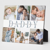 8x10 "Papa" vaders Dag Kinder Foto Collage Fotoplaat (Zijkant)