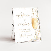8x10" Parels en Prosecco advies en wensen ondertek Poster