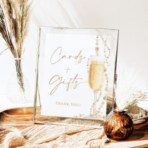8x10" Parels en Prosecco Kaarten en geschenken Tek Poster