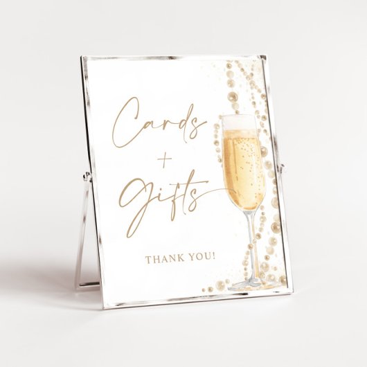 8x10" Parels en Prosecco Kaarten en geschenken Tek Poster