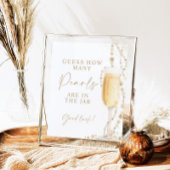 8x10" Parels en Prosecco raden hoeveel spel Poster