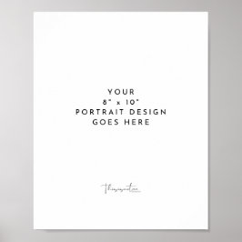 8x10" Portret Verticaal Template Poster