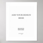 8x10" Poster Portret Trouwbord Afdrukken (Voorkant)