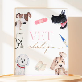 8x10 Puppy Party Vet Checkup Sign