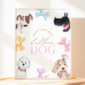 8x10 Puppy Paw-Ty Maak een Ballon Dog Sign